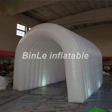 Fantasty 4x3x3,5 м белые надувные палатки с светодиодный входной туннель для вечерние мероприятия