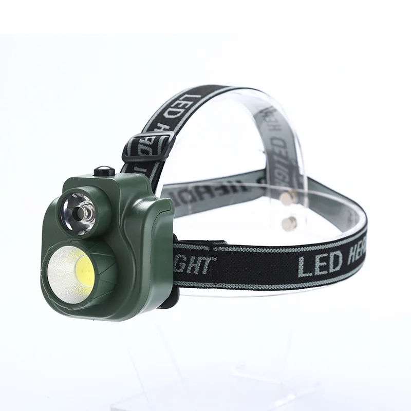 Goedkoop Mini Waterdichte COB LED Koplamp Outdoor Zaklamp Koplamp 3 Modes Head Lamp Licht Zaklamp Lanterna voor Nachtvissen Gebruik AA