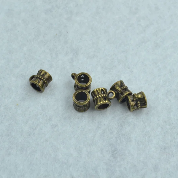 

50 pcs antique bronze big hole beads metal connector loose bead Fit diy European bracelet Jewelry making 1763