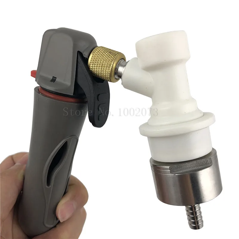 Bar Accessories Carbonation Cap w 516 Barb Co2 Keg Charger Kit With Ball Lock Disconnect Beer Brewing Soda Drink (6)