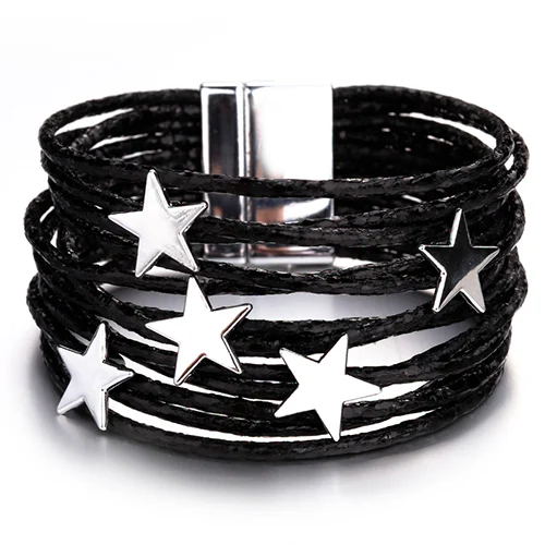 Flashbuy богемный стиль браслеты для женщин ювелирные изделия декоративный магнит браслет подарок одежда аксессуары браслеты и браслеты - Окраска металла: 12