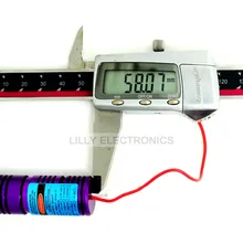 3-5 V 445nm-450nm 300 mw Фокусируемый, Регулируемый лазерный точечный модуль 20*58 мм