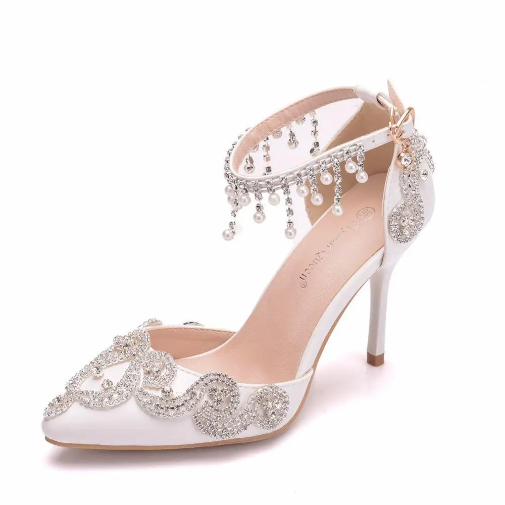 crystal high heels
