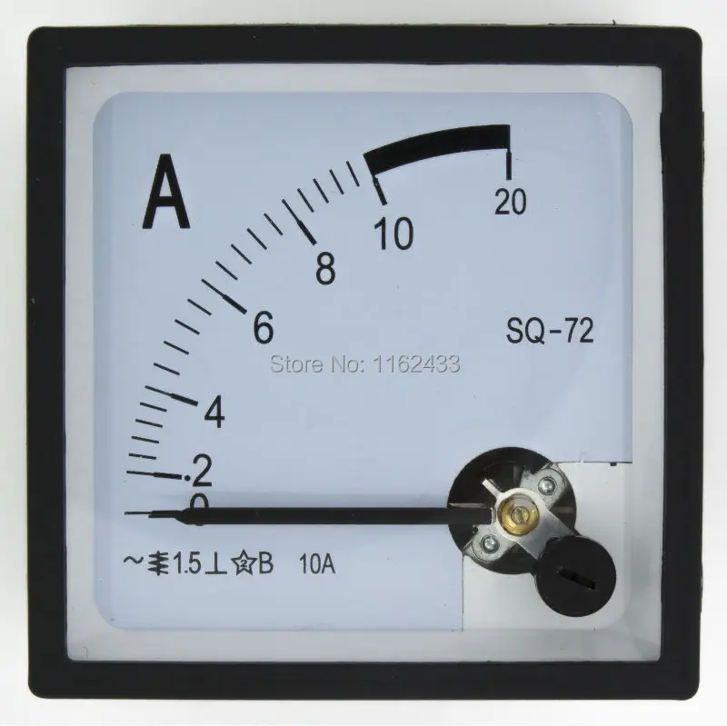 SQ 72 указатель 72*72 мм AC Амперметр 1A 2A 3A 5A 10A 15A 20A 30A 50A серии|analog amp meter|ac ammeteramp meter analog |