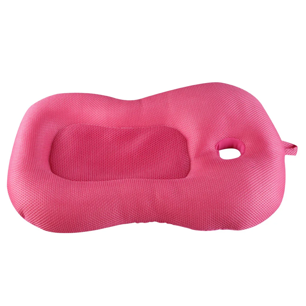 Новорожденных против скольжения Губка пены Pad имитация матки Защита окружающей среды детская ванночка для купания Pad для душа ребенка уход - Цвет: Pink