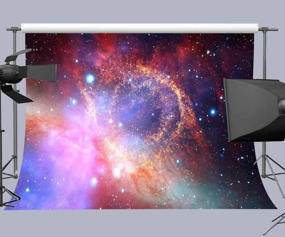 

MTMETY Customized Space Background 7x5ft Gorgeous Universe Stars Photography Backdrop Studio Photo Props
