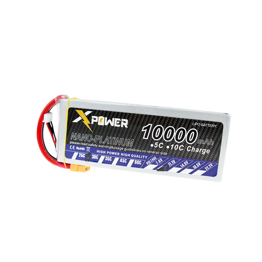 

Lipo battery 11.1v 3s 10000mah 30C max 35C Xpower Lithium batteries XT60 T plug for RC Helicoptes Airplanes Drone parts