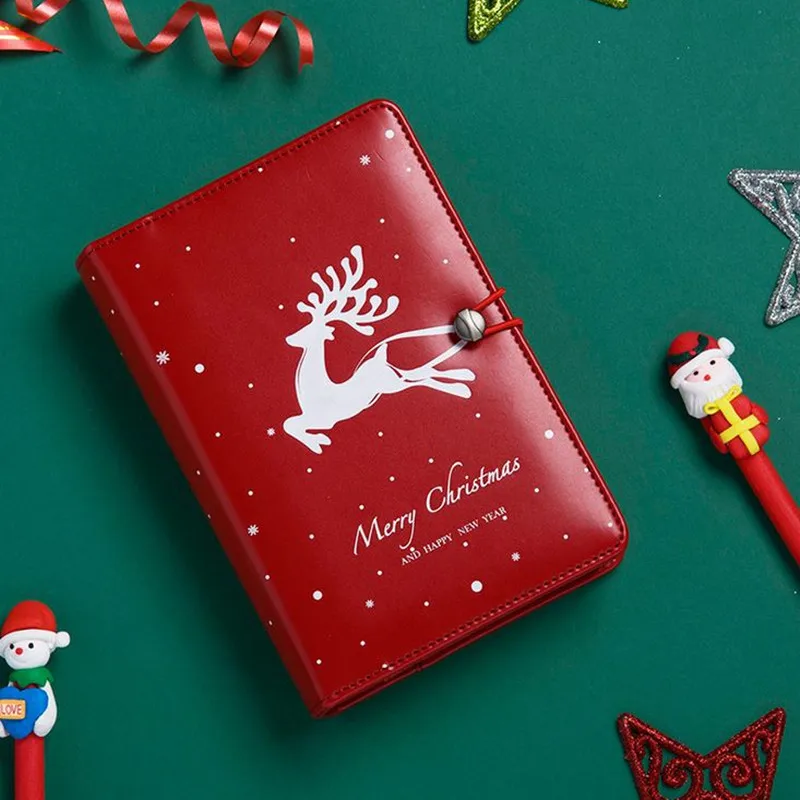 

Coloffice 1PC Christmas Retro Diary Notebook Student Notepad Elk Hand Book Office School For Drawing Painting Paper Weekly Gift