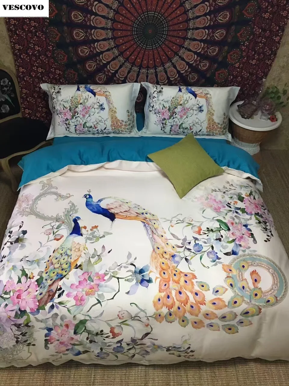 Luxury Brand Bedding Set Egyptian Cotton Duvet Cover Sheet Pillowcases Bedroom Textile Bed Line King Queen Size Bohemia | Дом и сад