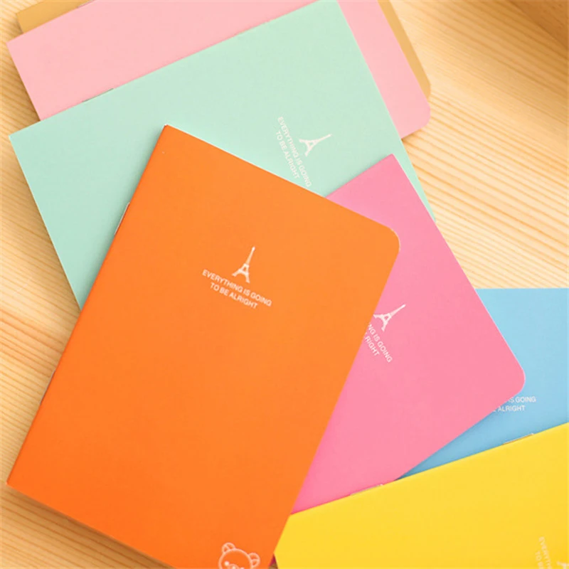 2 шт. блокнот A6 карамельных цветов в южнокорейском стиле|notebook diary|books exercisea6 notebook |