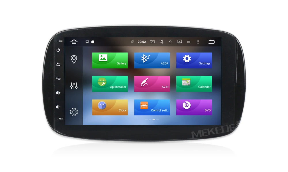 Perfect MEKEDE Picture in picture function Octa core Android 8.0 Car tape recorder GPS DVD Player For Mercedes Benz SMART 2015 2016 11