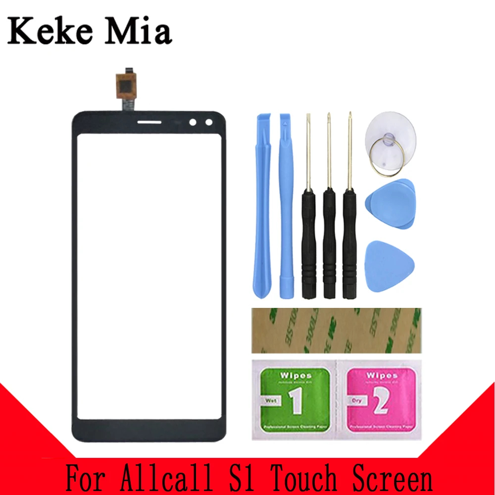 Keke Миа 5," сенсорный экран панель для Allcall S1 сенсорный экран дигитайзер сенсор Переднее стекло Замена Бесплатный клей и салфетки