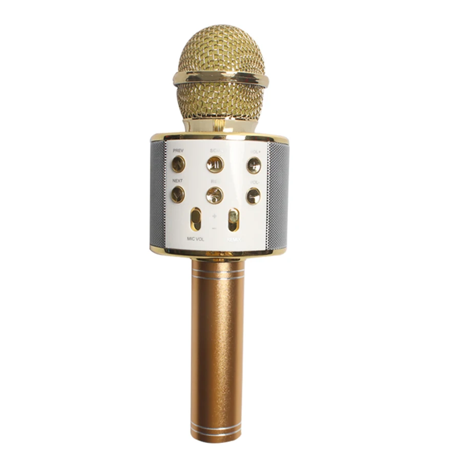 Microphone portable karaoké WS-858 Bluetooth sans fil