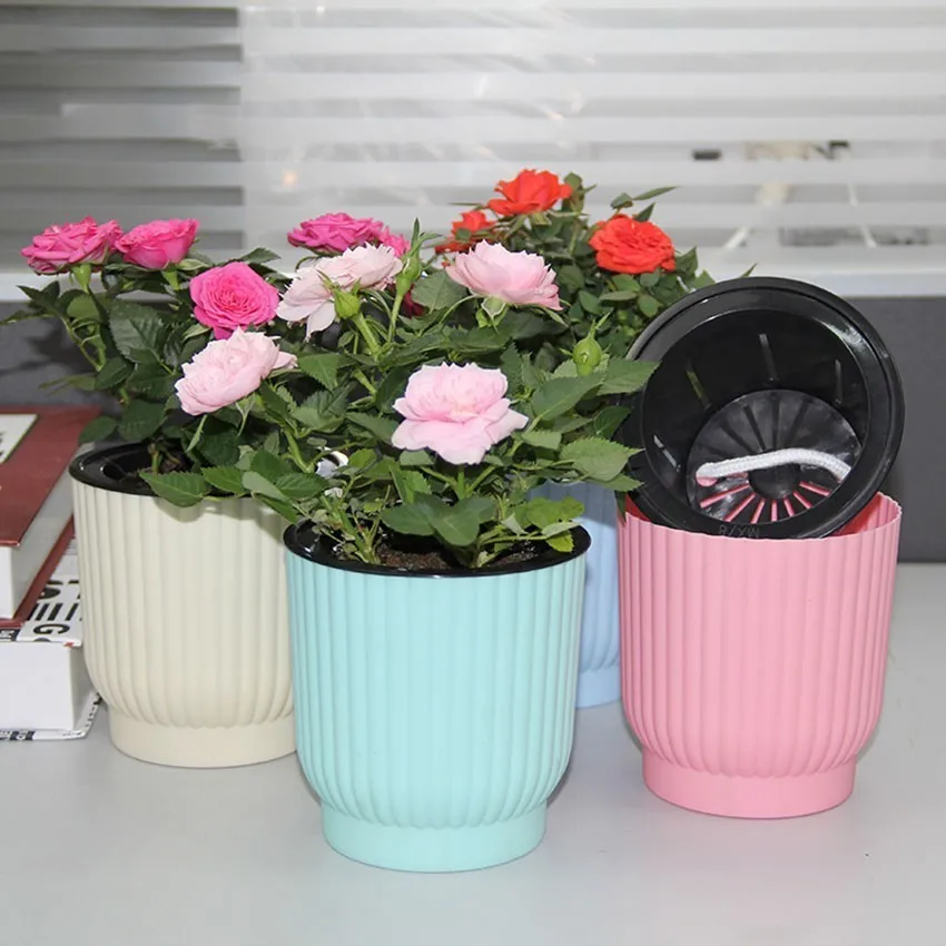 Lazy Flower Pot Automatic Water absorbing Green Plant