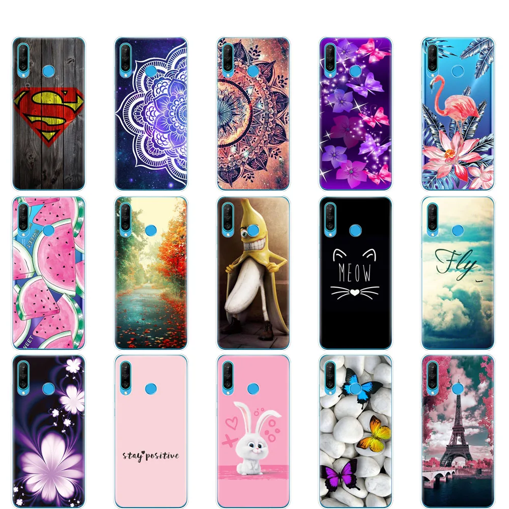 case for Huawei P30 Pro Case Huawei P30Pro Case Silicone TPU Phone Back Cover On Huawei P30 Pro VOG-L29 ELE-L29 P 30 Lite Case