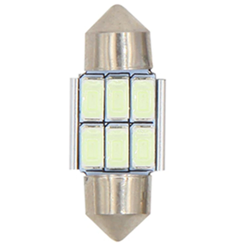 1 шт. 31 мм 36 39 41 светодиодный сигнальный фонарь 5630 6 SMD интерьер чтения белый