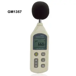GM1357 Высокое качество Новый цифровой шумомер метров шумомер в децибелах ЖК-дисплей A/C быстрый/медленный дБ экран 30-130dB
