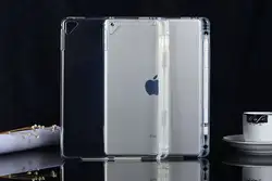 Listnyou кристально-прозрачный мягкой ТПУ с пенал для ручек для iPad Air 1 Air 2 Новый iPad 2017 2018 9,7 дюйма