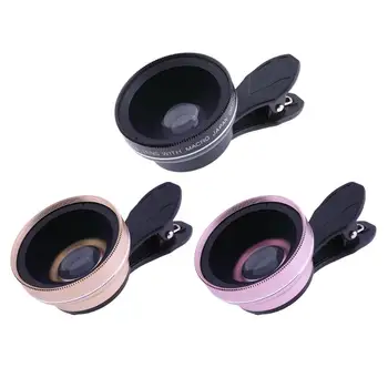 

Alloet 2 in 1 Mobile Phone Lens Kit 0.45X Super Wide Angle + 12.5X Macro Lens for Sumsung Huawei Phones