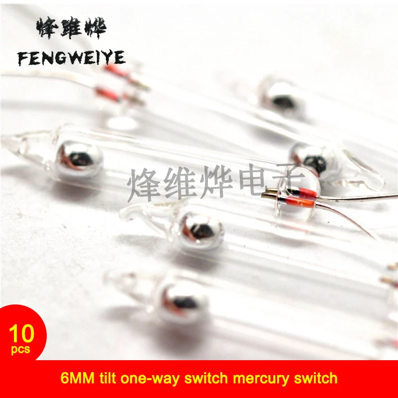 

Free shipping |6MM tilt one-way switch mercury switch (10)