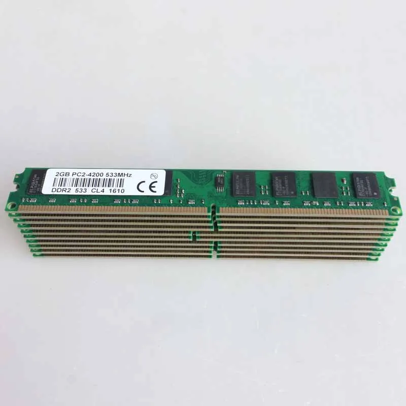 

10pcs 10x2GB DDR2-533 PC2-4200 533MHZ 240PIN DIMM RAM  Desktop memory only for AMD Intel  motherboard