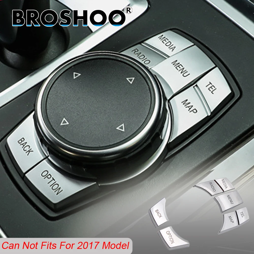 Broshoo Car Multimedia Button Sticker 3d Decals For Bmw X5