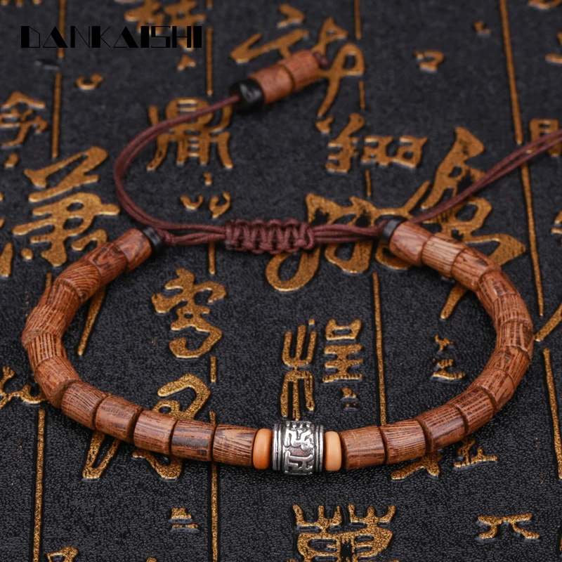 Dankaishi Wenge Bracelet Six Word Mantra Charactert Strand Designer