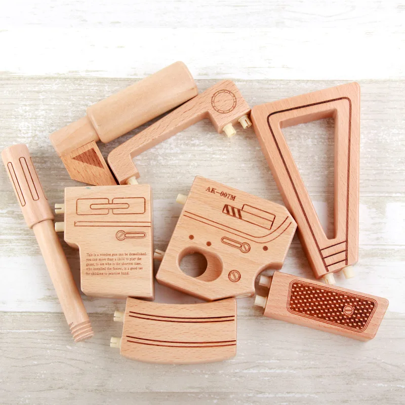 

Newest High Quality Assembled Model DIY Kids 3D Wooden Puzzle Gun AK-47 Model Assembling Kits IQ Educational Toys for Children