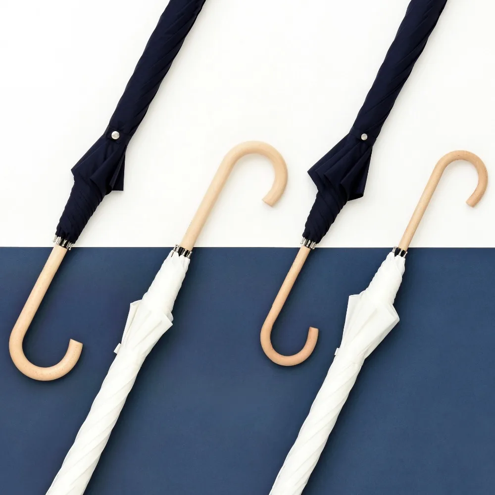 Tiohoh Japanese Long Umbrella Business Men Canada Maple Wooden Handle