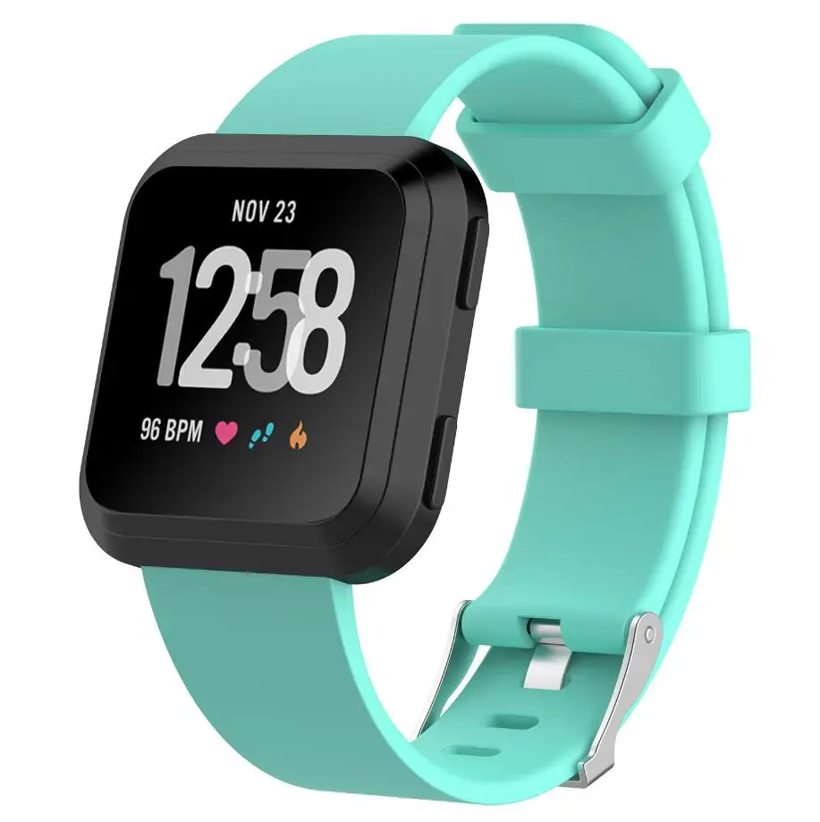 KINGBEIKE 14 Colors Sport Silicone Watch Band For Fitbit Versa Replacement Watchbands Belt Wristwatch Bracelet Strap S L Size