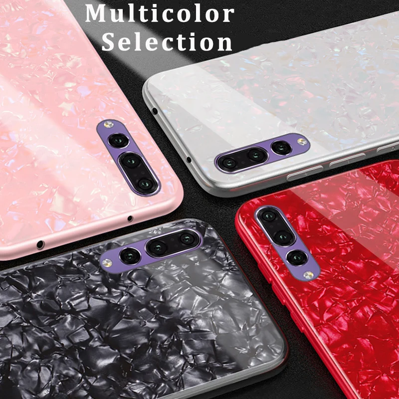 2 шт. для huawei p20 pro Чехол телефон Обложка задняя крышка закалённое защитное стекло