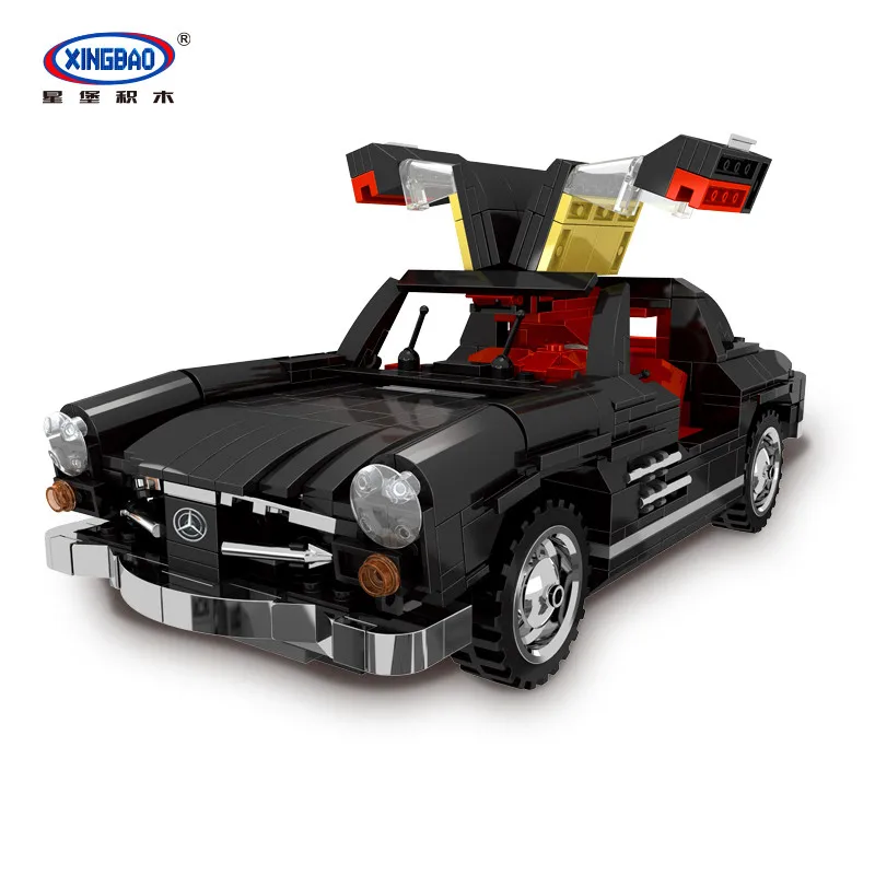 Goedkoop XingBao 03010 825Pcs Creative MOC Technic Auto Serie De Photpong Auto Set Bouwstenen Bricks Compatilbe Legoings Technic Auto