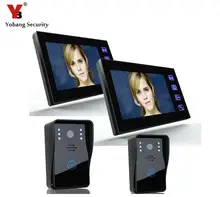 Yobang Security Freeship 7 inch Video Door Phone Intercom System intercom Doorbell Peehole Camera Remote Unlock door intercom
