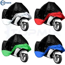 L/XL/XXL/XXXL Waterproof Motorcycle Motorbike Cover Electric Bicycle Rain Coat Dust Protector Black+Silver/Red/Green/Blue