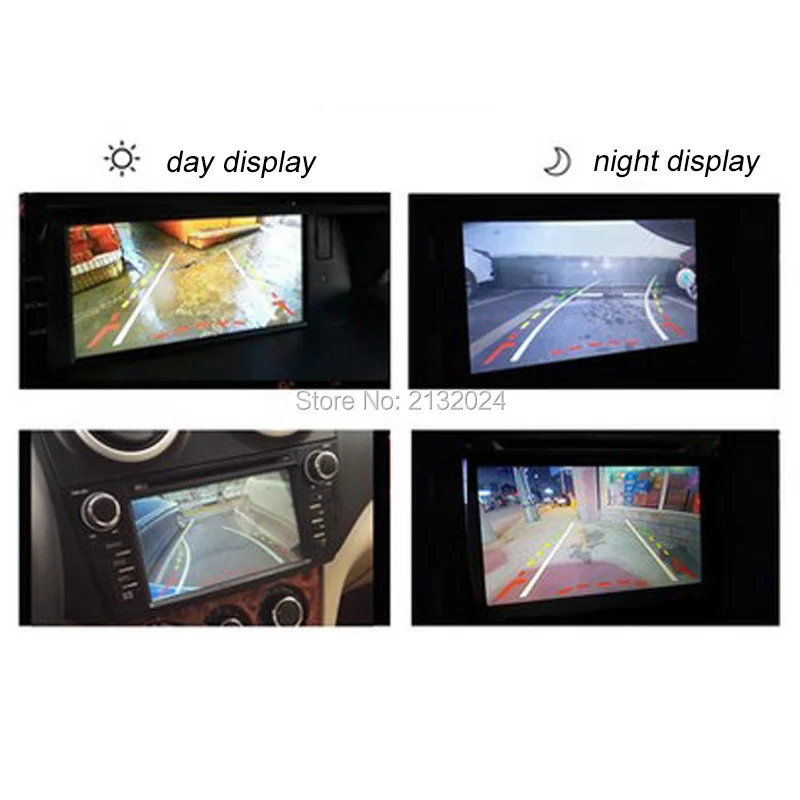 Track Camera Car Parking Assistance Reversing Trajectory Back Rear View Camera HD CCD Dynamic Trajectory Images Rearview Camera