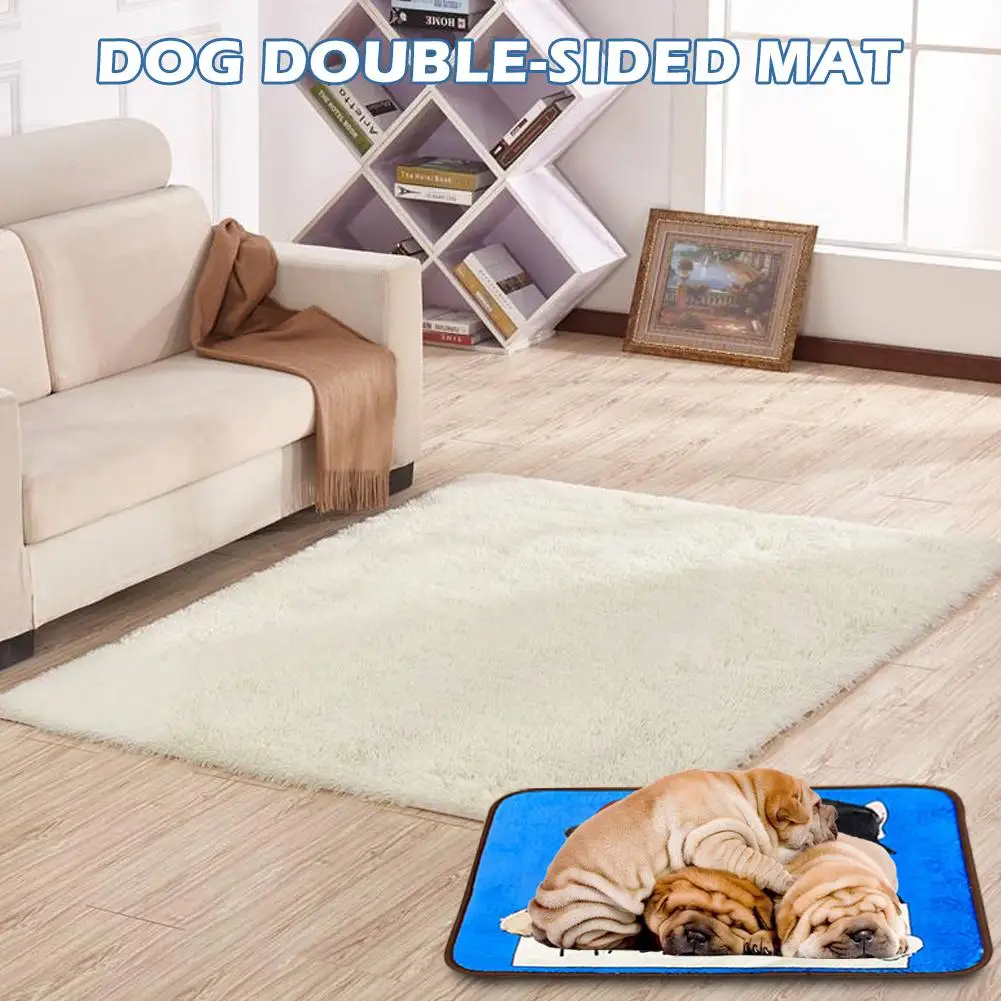 

Pet Summer Must-have Mat Double-sided Pad Cooling Warm Pad Antibacterial Dog Cat Mattress Car Travel Accessories Are Easy To Fol