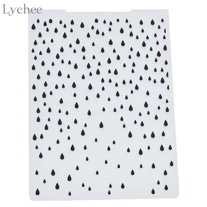 Tanio Lychee Life nieregularne kropla deszczu Folder z wytłoczeniem z tworzywa sztucznego sklep