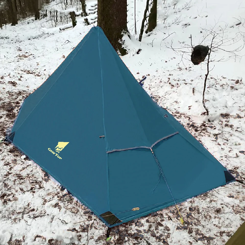 Barraca de Acampamento Temporada à Prova Água sem Pólos Configurar para Caminhadas ao ar Geertop Ultraleve Pessoa Quatro Dwaterproof Tendas Compacto Fácil Livre Turista Uma 23 quatro temporada à prova dwaterproof água sem