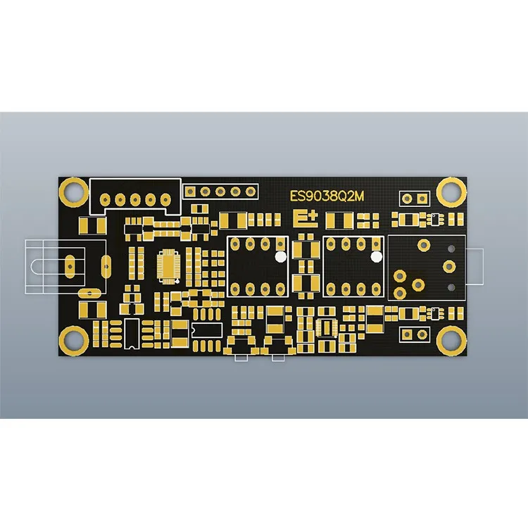 Плата декодера ES9038Q2M IGS вход ES9038 Асинхронный модуль USB(2 шт 5532 OP AMP