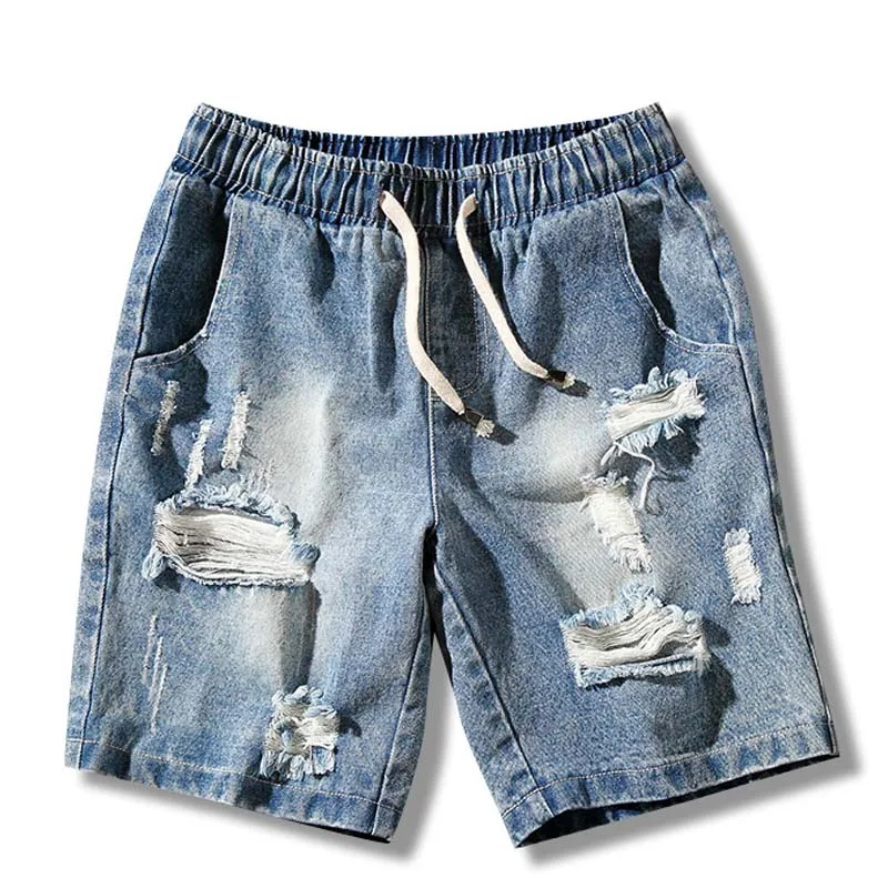 2018 Summer New Fashion Streetwear Hip Hop Ripped Jeans Shorts Men ...