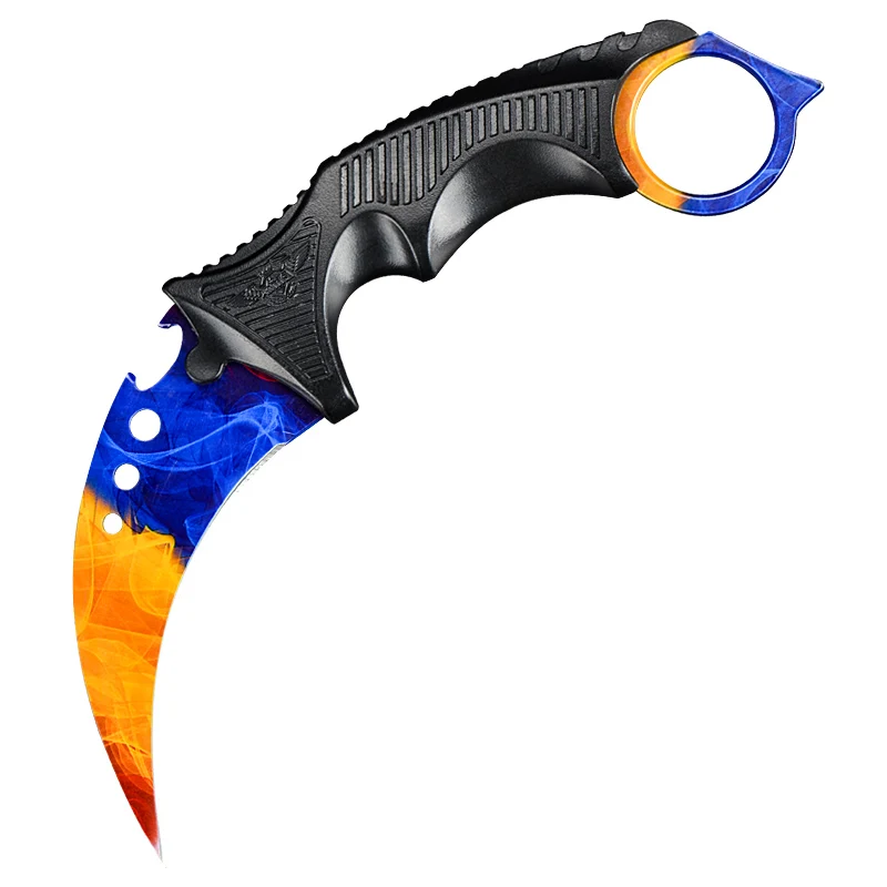 CIMA CSGO допплер Karambit Hawkbill Полный Тан шейный нож ABS оболочка-(ограниченная серия - Цвет: sanse