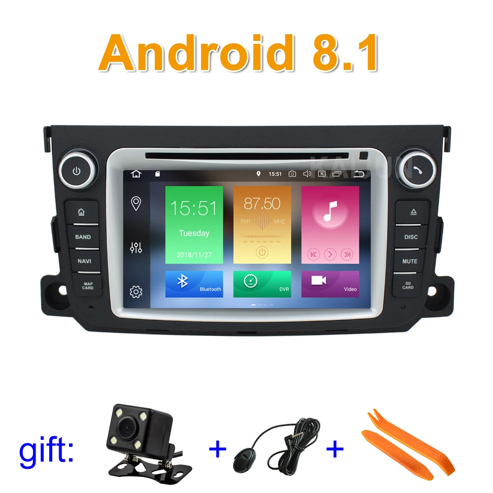 

Android 9 Car DVD Player for Mercedes/Benz Smart Fortwo 2011 -2014 with GPS Radio BT WiFi