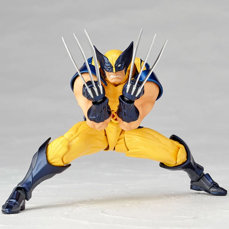 Marvel Revoltech удивительный супер герой X-men Росомаха, Логан Howlett ПВХ фигурка Коллекционная для детей игрушки подарки Brinquedos