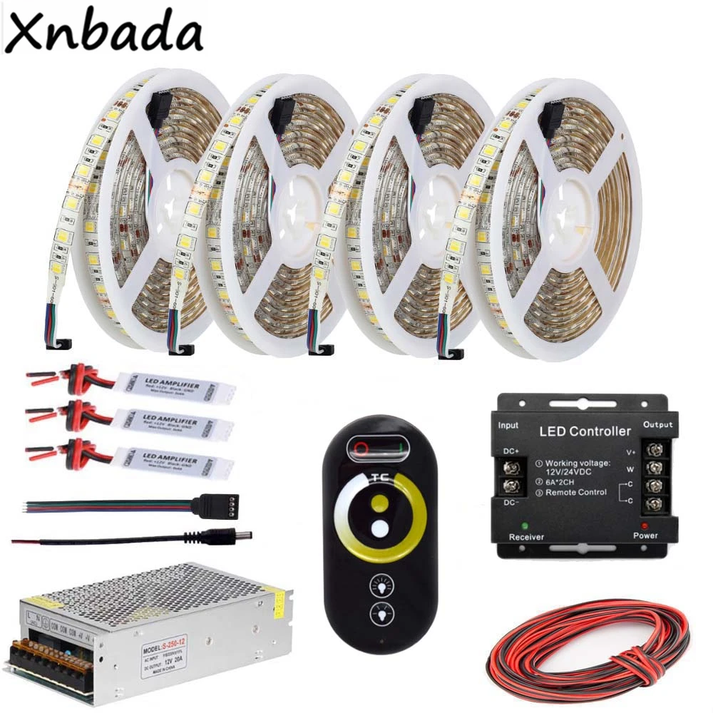 5 ~ 20 м SMD5050 Светодиодная лента цвет Temprature гибкий свет пульт дистанционного RF CCT Led