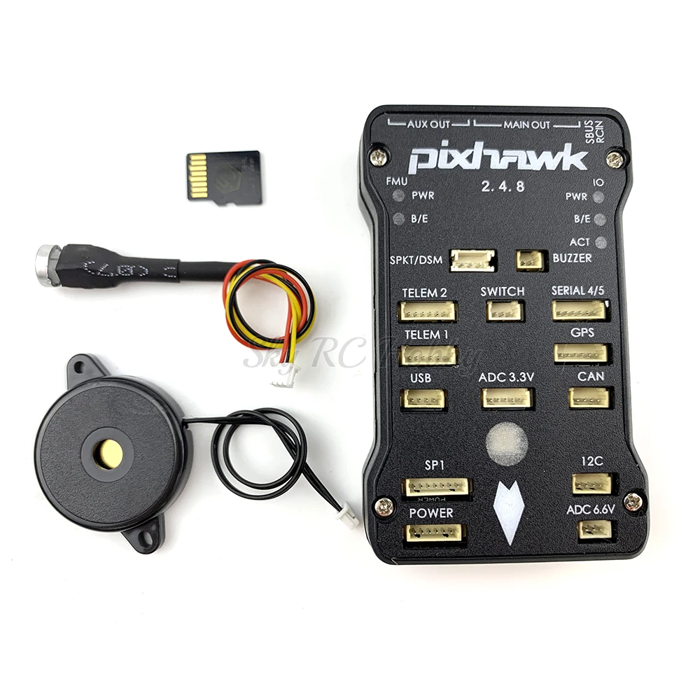 Pixhawk PX4 Autopilot PIX 2.4.8 32 Bit Flight Controller with Safety Switch Buzzer SD Card  (5)
