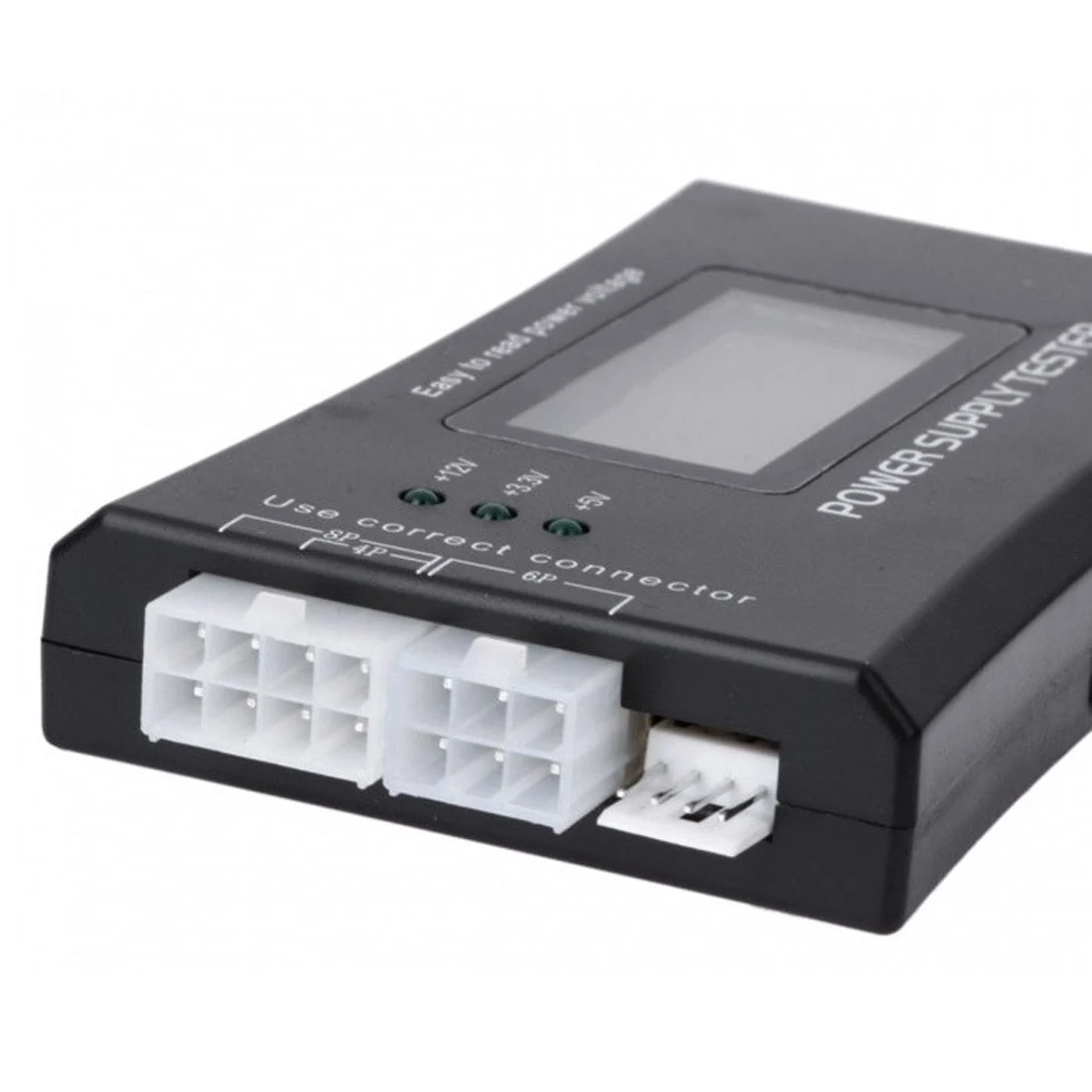 Check Quick Digital LCD Power Bank Supply Tester Computer 20/24 Pin Power Supply Tester Support 4/8/24/ATX 20 Pin Interface