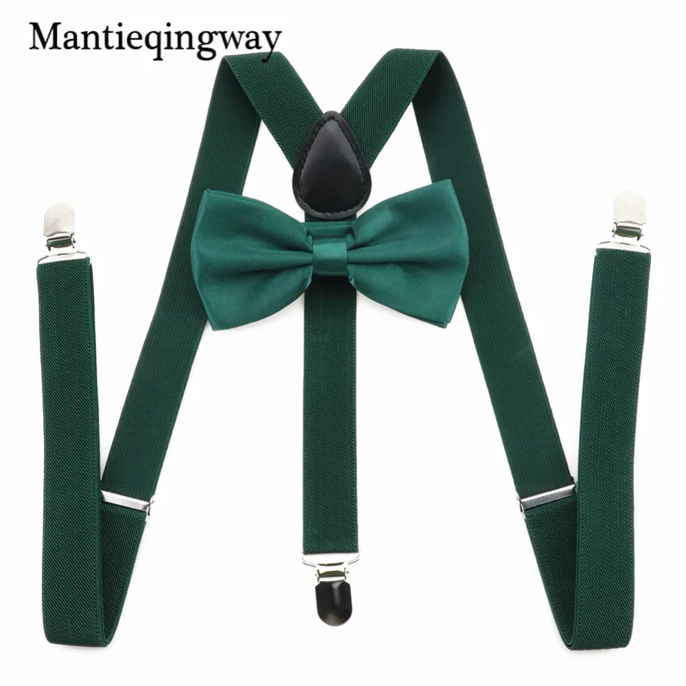 

Mantieqingway 2.5cm Adult 3 Clip-on Y Back Elastic Suspenders Bowties Set Suspender Braces Neck ties Brace Belt Strap for Mens