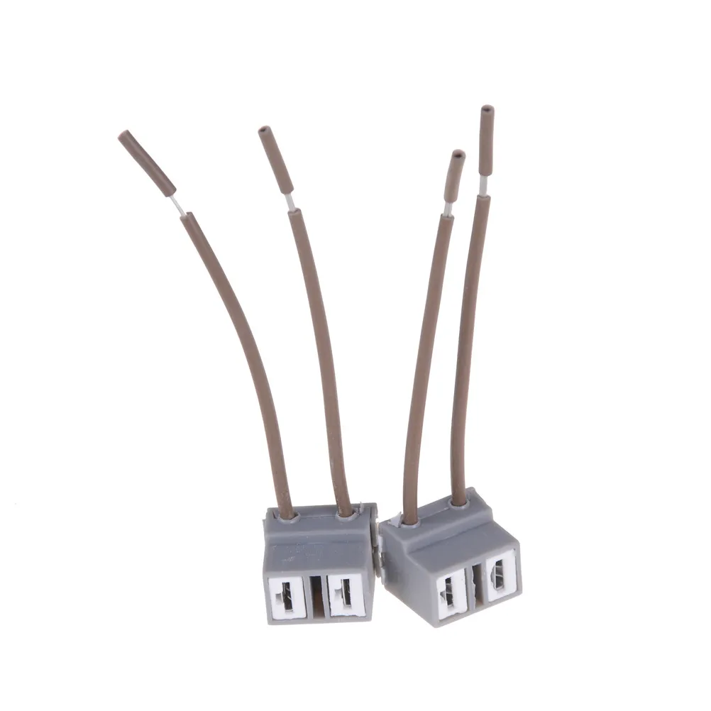 2PCS H7 Wiring harness Car 2 Pin way Electrical Wire Connector Plug