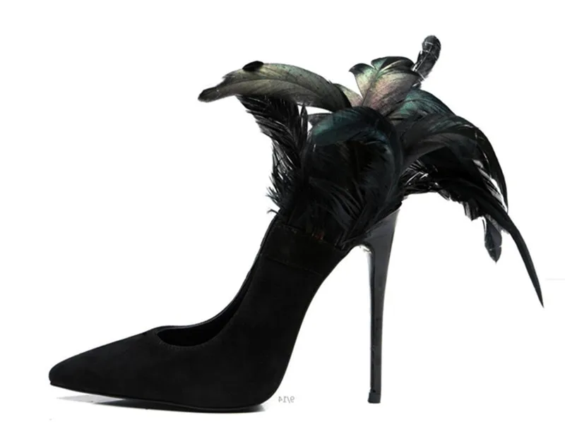 Style Suede Leather Shoes Women Black 