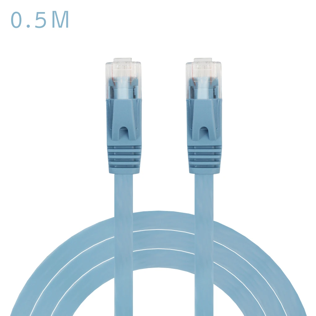 

0.5M 1M High Speed UTP CAT 6 Flat Gigabit Ethernet Network Cable RJ45 Patch LAN Cord for PC Laptop Router